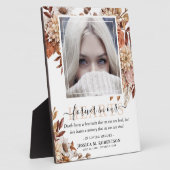 Botanische herfst Floral Memorial Keepslag Foto Fotoplaat (Zijkant)