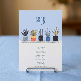 Botanische huis plant Tabel Aantal zitplaatsen gra Kaart