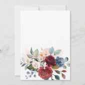 Botanische Ik ben verhuisd bloemig nieuw huis Aankondiging (Achterkant)