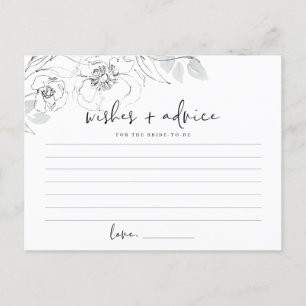Botanische illustratie Bride voor advies Briefkaart
