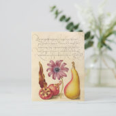  botanische illustratie feestdagenkaart (Staand voorkant)