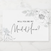 Botanische illustratie gemaakt van het etiket van (Enkel label)