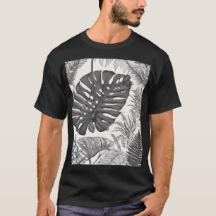 Botanische Illustratie Monstera Varen Plant Moeder T-shirt