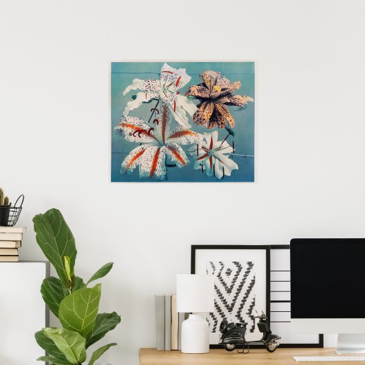 botanische illustratie poster (Thuiskantoor)