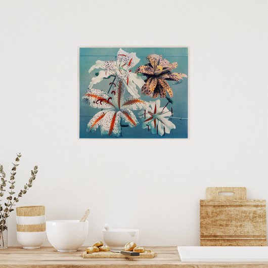 botanische illustratie poster (Keuken)