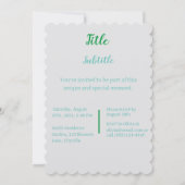 Botanische illustratie  Tulp Kaart (Achterkant)