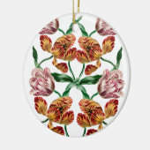 Botanische illustratie  Tulp Keramisch Ornament (Links)