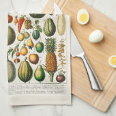  botanische illustratie van fruit theedoek (Quarter Fold)