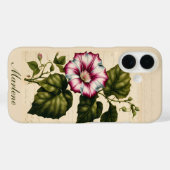 Botanische illustratie van Morning Glory Case-Mate iPhone Case (Achterkant (horizontaal))