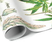 Botanische illustraties cadeaupapier (Rol Hoek)