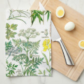  botanische illustraties theedoek (Quarter Fold)