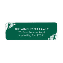 Botanische impressies retouradres etiket