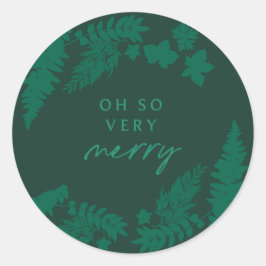 Botanische impressies van Oh So Merry Ronde Sticker