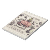 Botanische Insect Flower Illustration van krab Notitieblok (Gedraaid)