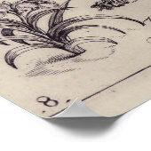 Botanische Insect Flower Illustration van krab Poster (Hoek)