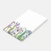 Botanische Iris Flowers Floral Garden Redoute Post-it® Notes (Schuin)