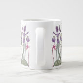 botanische irisbloemen Jumbo Mok (Achterkant)