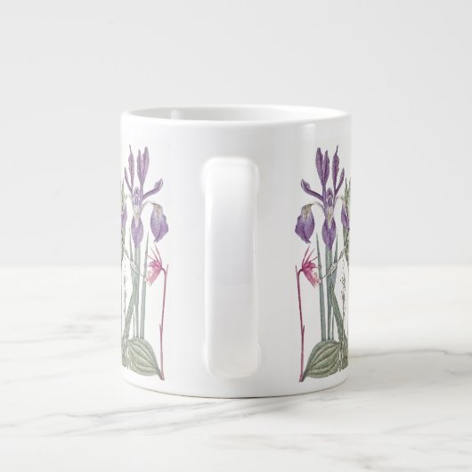 botanische irisbloemen Jumbo Mok (Achterkant)