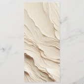 Botanische Ivoor Cream Boheemse Textured Menu (Achterkant)