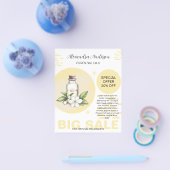 Botanische Jasmijn Etherische Oliën Aquarel Bloemm Flyer (Enkel)