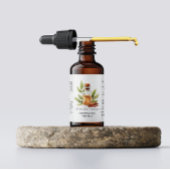 Botanische kaneel etherische oliën Waterverf Etiket