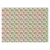  botanische kersen afdrukken op wit tafelkleed (Voorkant (Horizontaal))