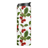  Botanische Kersenprint Thermosbeker (Gedraaid links)