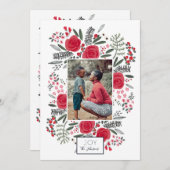 Botanische kerst-liefde voor kerst feestdagenkaart (Voorkant / Achterkant)