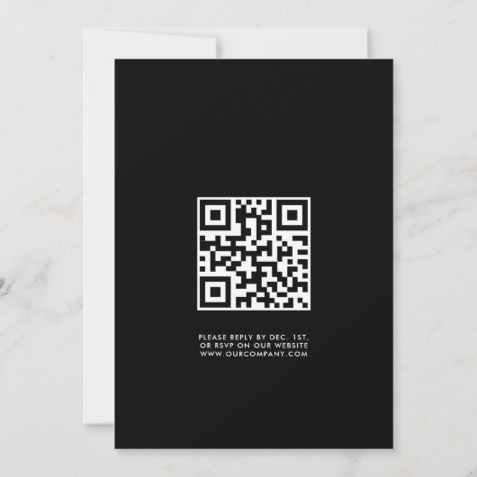 Botanische kerstfeest met een QR-code Kaart (Achterkant)