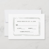 Botanische kerstfeestdag met Greenery Weddenschap RSVP Kaartje (Achterkant)