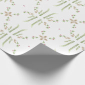 Botanische Kerstmis Cadeaupapier (Hoek)