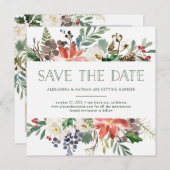 Botanische Kerstmis | Vakantiefoto Bewaar de Datum Kaart (Voorkant / Achterkant)