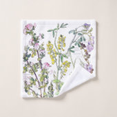 Botanische keukenset voor wilde bloemen bad handdoek (Wasdoekje)