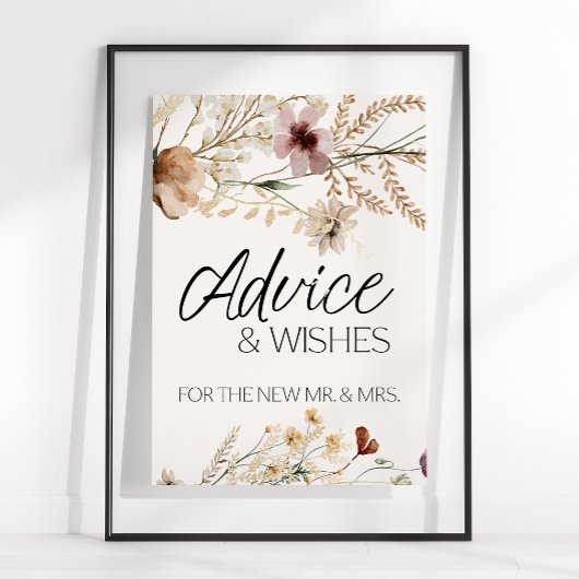 botanische kleine Kaart en cadeaubord Poster