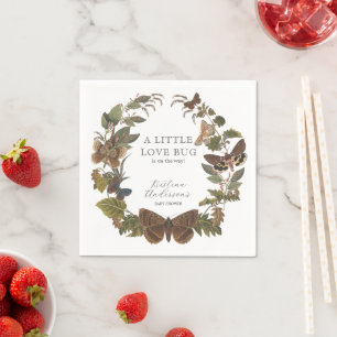  Botanische Kleine Liefde Bug Baby shower Servet