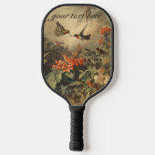  botanische kolibries aanpasbaar pickleball paddle (Achterkant)