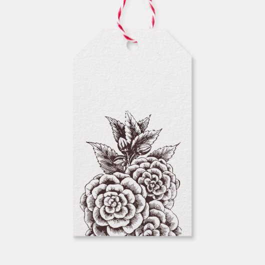 Botanische Kraft Gift Label Cadeaulabel (Achterkant)