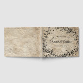  botanische krans bruiloft gastenboek (Volledig)