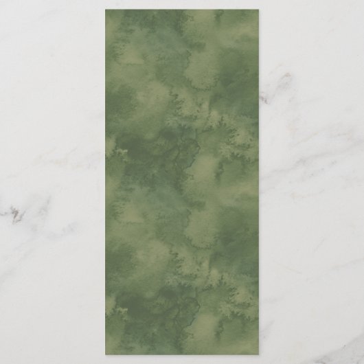 Botanische krans roze bloemengoud bruiloft menu (Achterkant)