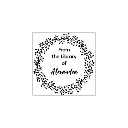 BOTANISCHE KRANS Uit de bibliotheek van Rubberstempel (Afrduk)