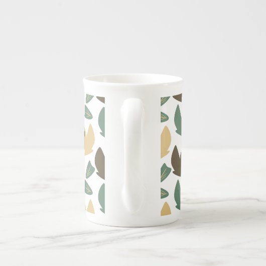 Botanische kroniek van de moderne Natuur Butterfly Porselein Kop (Achterkant)