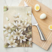 botanische kunst berdcage moderne vogel theedoek (Quarter Fold)