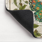 botanische kunst het franse schrift leaf butterfly muismat (Hoek)