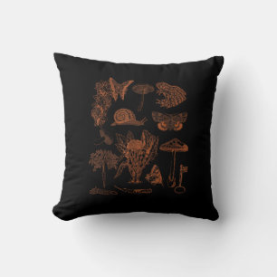 Botanische Kunst, Kikker Schimmels Goblincore Esth Kussen