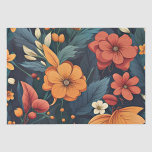 Botanische kunst, mooi bloemenpatroon, tissuepapier