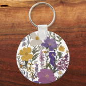 Botanische kunst sleutelhanger (Voorkant)