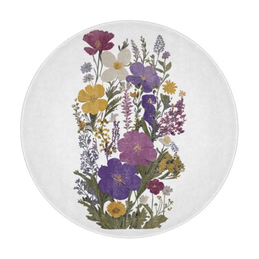 Botanische kunst snijplank (Voorkant)