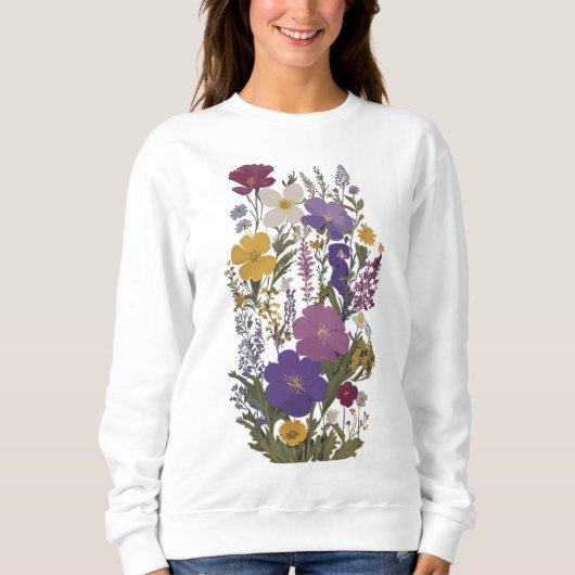 Botanische kunst trui (Voorkant)