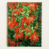 Botanische kunst: Verbrandende Struik en Emu Wren Planner (Voorkant)