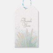 Botanische kustbruiloft cadeaulabel (Voorkant)